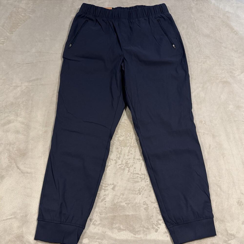Eddie Bauer Fleece Lined Jogger Pant Women’s Size 14 Blue- New Zip Pockets